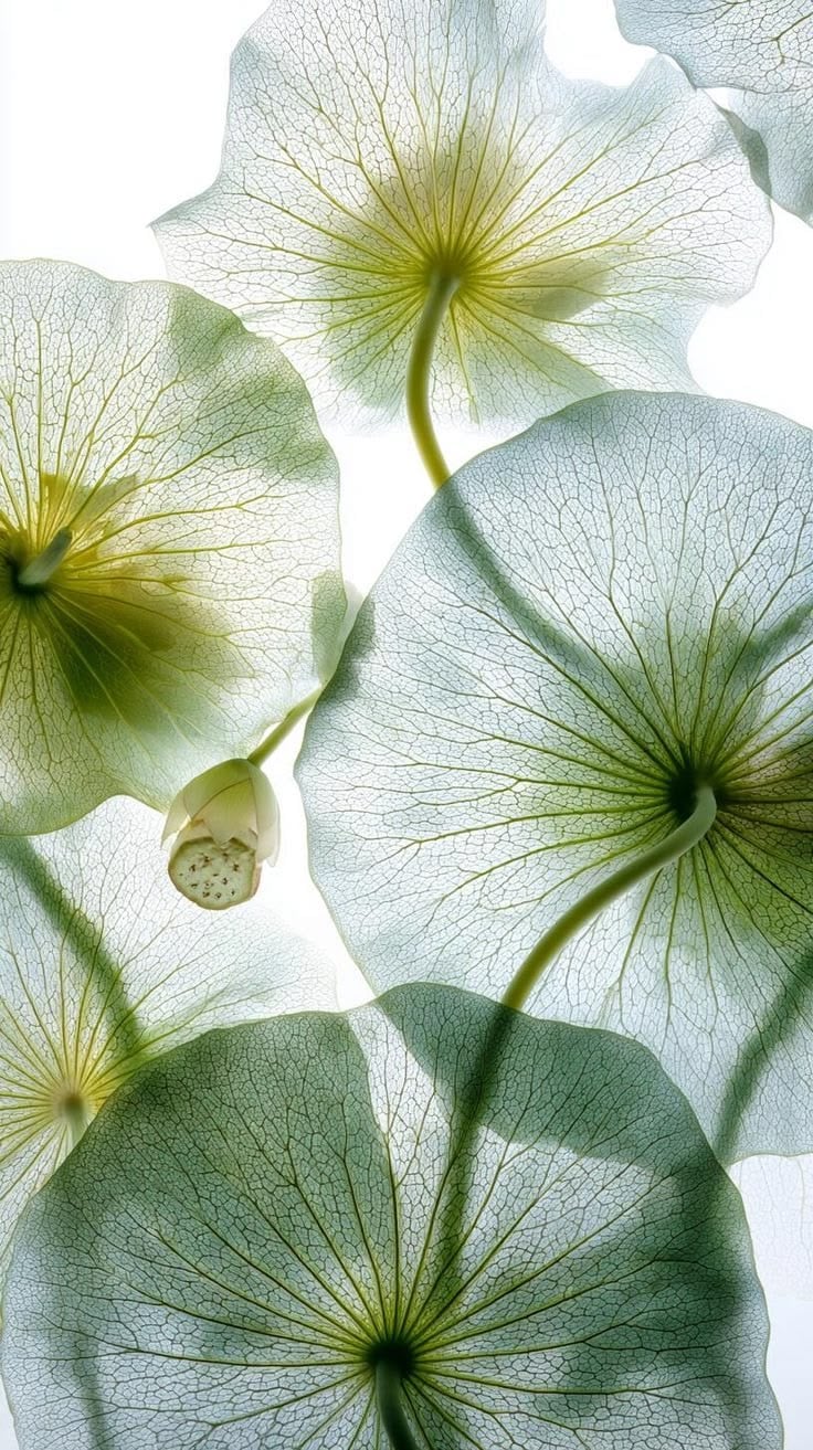 Biological structure, backlit