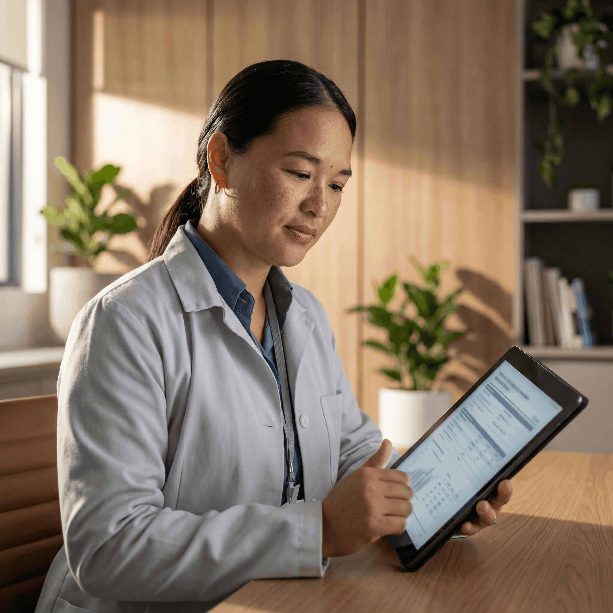 Clinician reviewing structured methylation output